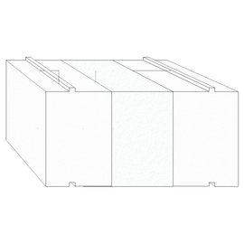 Profilo isolante di sottostruttura greenteQ per porte alzanti-scorrevoli 2350x100/103x205, senza rivestimento in PVC per il sistema Profine Premidoor foto del prodotto