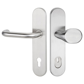 greenteQ set per porte d'ingresso - protezione antincendio - set cremonese DG60.FS.S216.ZA.ER.NS Acciaio inox finemente opaco, interasse 92 mm PZ, per foto del prodotto