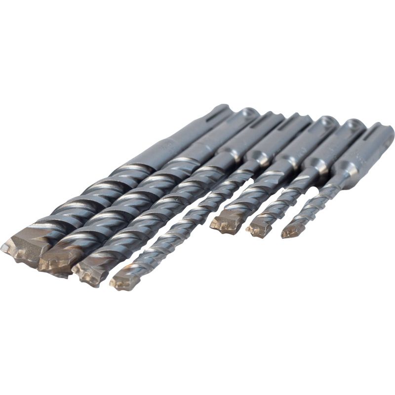greenteQ SDS grąžtų rinkinys 7 vnt. 5-12 mm produkto nuotrauka BIGDET L