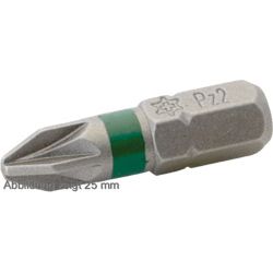 GreenteQ 25 mm antgalis - Pozidriv 2 VE10 produkto nuotrauka BIGPIC L