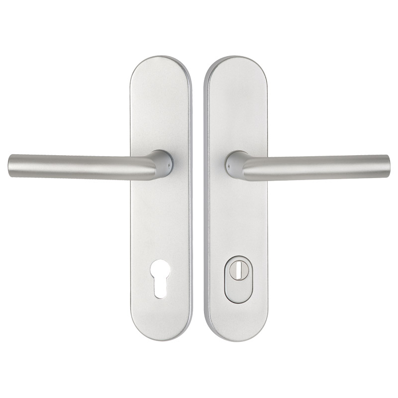 "greenteQ" įėjimo durų apsaugos svirties rankena DG61.S216.ZA.AL.F1.NS Aliuminio rinkinys product photo BIGPIC L