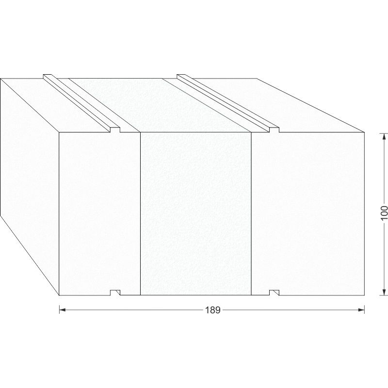 "greenteQ" pagrindo izoliacinis profilis "Lift&Slide" durys 2350x100/103x189, frezuotas, be PVC produkto nuotrauka BIGSKZ L