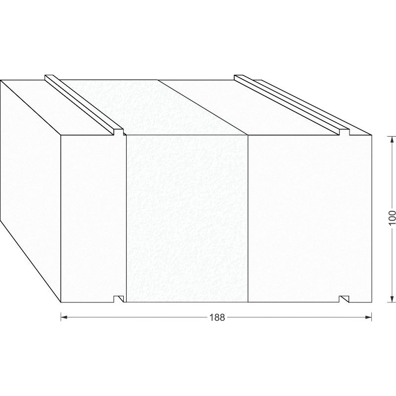 "greenteQ" Pagrindo izoliacinis profilis "Lift&Slide" durys 2350x100/103x188, frezuotas, be PVC produkto nuotrauka BIGSKZ L