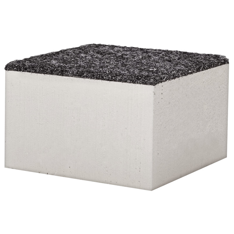 greenteQ afstandhouder uitneembaar uit XPS SD48x48x30mm+vilt productfoto BIGPIC L