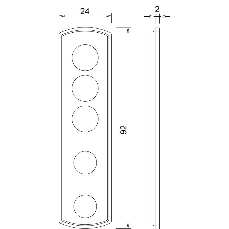 greenteQ onderlaag 2 mm voor TB 100.ZD.K chroom/zilverkleur productfoto BIGSKZ L