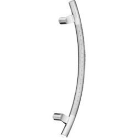 greenteQ deurkruk TG13.ER 618/430/76 fijn mat en gepolijst incl.BA 15.EU H/K/A 2x45mm productfoto