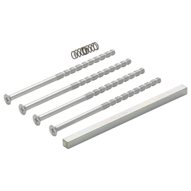 greenteQ accessoiretas BTG10.AL GR.GR Deurdikte 63-73 mm, vierkante as 7x125 mm, schroeven M5x110 mm met groef productfoto