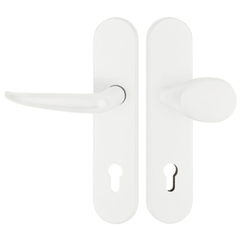 greenteQ veiligheidsdeurset voordeur DG65.S216.AL.RAL9016.NSWK Aluminium verkeerswit gecoat mat RAL9016, afstand 92 mm PZ, vierkante as 8/10 mm deurdi productfoto