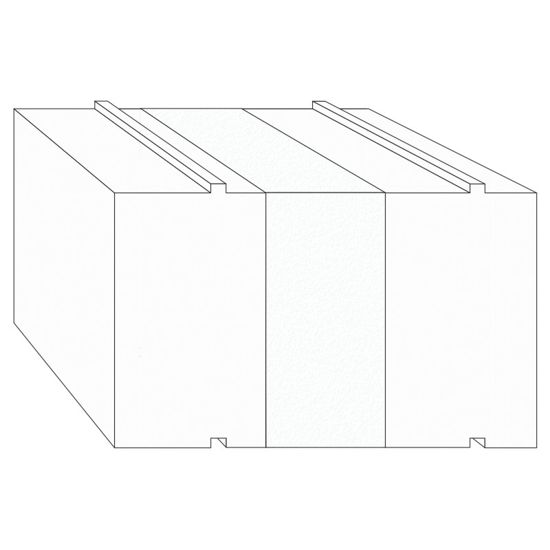 greenteQ profil izolacyjny podkonstrukcji drzwi podnoszono-przesuwnych 2350x100/103x168,5, frezowany, bez powłoki PVC do systemu Siegenia Ecopass 171 zdjęcie produktu BIGPIC L