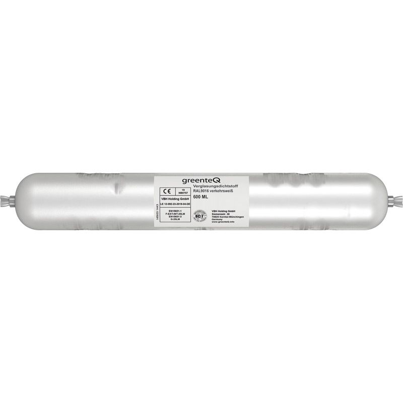 greenteQ Silicon de etanșare a geamurilor 600 ml Ral 9016 fotografie a produsului BIGPIC L
