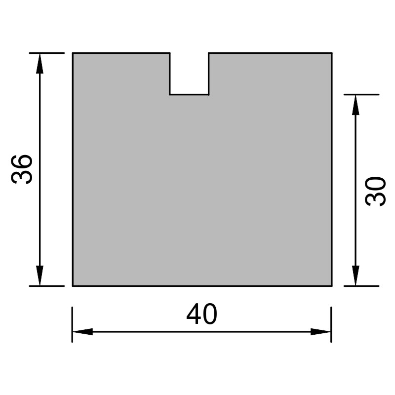 greenteQ Profil izolator pentru racordul pervazului de fereastră, cu valoare U foarte izolatoare 0,95, 2350 x 40 x 30/36 mm, potrivit pentru Salamande fotografie a produsului BIGSKZ L