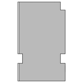 greenteQ Profil izolator de racord la pervazul ferestrei, foarte izolant 0,95 valoare U, 2350 x 40 x 60/67 mm, 1 mm PVC alb pe o parte, potrivit pentr fotografie a produsului