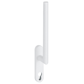 greenteQ Mâner de ușă ridicătoare/coborâtoare HSTG61.PZ.ER.RAL9016 alb trafic acoperit cu RAL9016, lungime știft 2x95 mm (liber) came Ø 10 mm, incl. ș fotografie a produsului