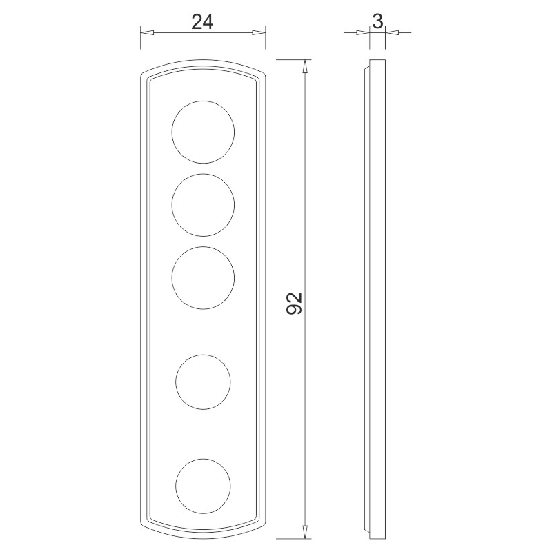 greenteQ Нижняя петля 3 мм TB 100.ZD.K черный фотография продукта BIGSKZ L