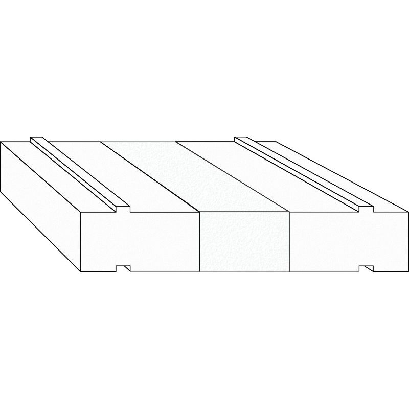 GreenteQ podkonstrukcijski izolacijski profil za dvižno-drsna vrata 2350x30/33x167, frezan, brez PVC premaza za sistem Schüco EasySlide CT70 fotografija izdelka BIGPIC L